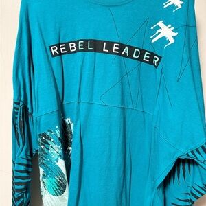 Star Wars Teal Rebel Leader Long Sleeve Tee